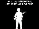 Right Wing Extremist Soldier